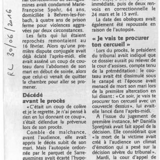 PRESSE - Coup de couteau : peine réduite en appel PRESSE - Coup de couteau : peine réduite en appel